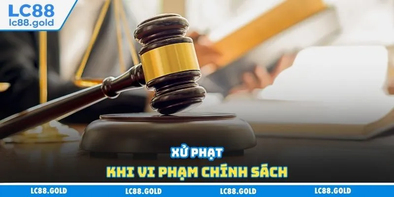Xử phạt khi vi phạm chính sách